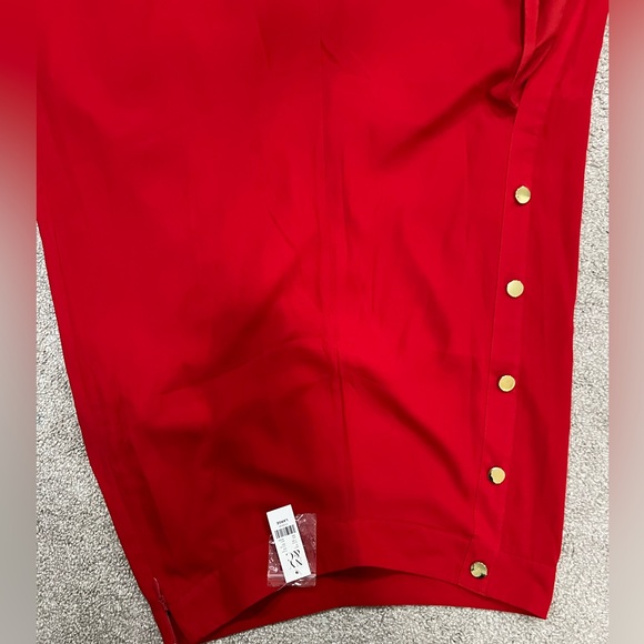 Brand new red maxi skirt with gold buttons - Picture 2 of 3